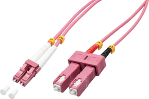 Câbles patch FO duplex LINDY LC-SC OM4 violet