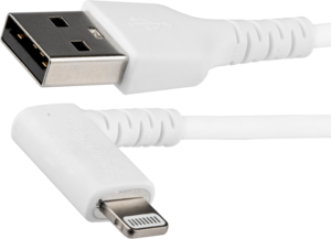 StarTech USB 2.0 Typ A - Lightning Kabel weiß abgewinkelt