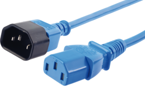 Power Cable C13/f-C14/m 0.5m Blue