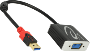 Adaptér USB typ A k. - zdírka VGA (HD15)