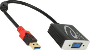 Adapter USB Typ A St - VGA (HD15) Bu