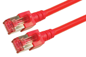 Câble patch RJ45 S/FTP Cat6 1 m rouge