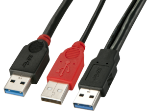 Cable LINDY USB tipo 2 x A - A 1 m