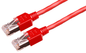 Câble patch RJ45 S/UTP Cat5e 3 m rouge
