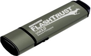 Kanguru FlashTrust USB Sticks inklusive Firmware und Schreibschutzschalter