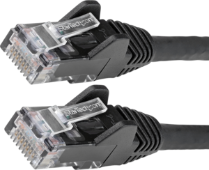 RJ45 U/UTP Cat6 patchkábel, fekete 0,5 m