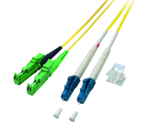 FO Duplex Patch Cable E2000-LC 9µ 2m