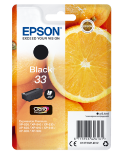 Epson 33 Claria Ink Black