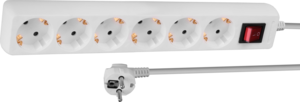 Régua de tomadas 6x 1,4 m interruptor