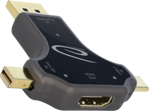 Delock DP/Mini-DP/Typ C - HDMI Adapter
