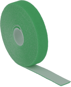 Hook-and-Loop Cable Tie Roll 5m Green
