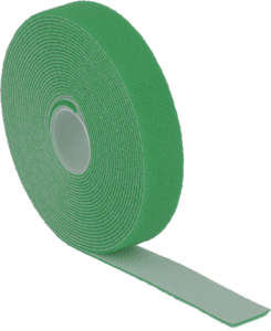 Hook-and-Loop Cable Tie Roll 5m Green