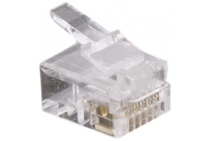 Connecteur modulaire câble plat 6P6C x10