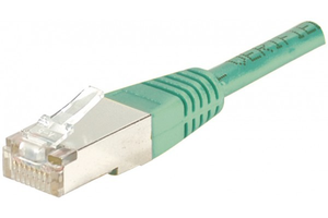 Câble patch RJ45 F/UTP Cat6 vert 0,5m