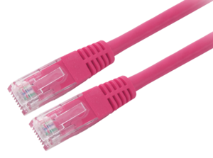 Patch Cable RJ45 U/UTP Cat5e 2m Magenta