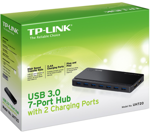 TP-LINK USB Hub 3.0 7-port 2x CP UH720