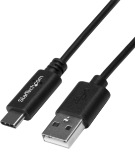 USB-C 2.0 - USB-A m/m kábel 2 m, fekete
