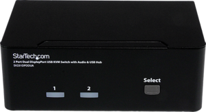 Switch KVM 2 ports StarTech DP DualHead