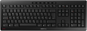 CHERRY STREAM KEYBOARD WIRELESS Black