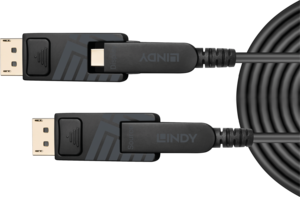 Cable híbrido LINDY Mini-DP/DP 20 m