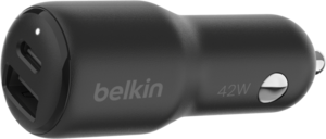 Nabíječ. do auta Belkin 2x USB 42W černá