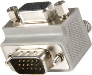 VGA HD15 - HD15 f/m 90° adapter