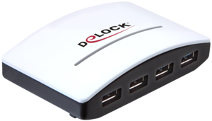 Delock USB Hub 3.0 4-port Black/White