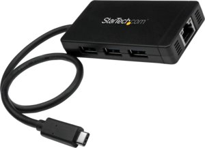 StarTech USB Hub 3.0 3-Port + GbEthernet