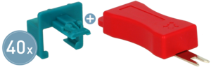 Connector Secure Clips 40x + Tool