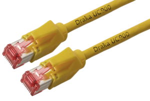 Kabel RJ45 S/FTP Cat6 1 m , żółty