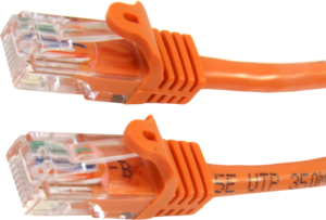 Câble patch RJ45 U/UTP Cat5e 2 m, orange