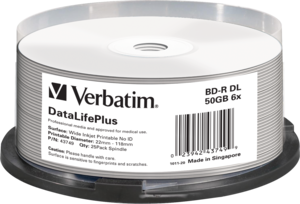 Verbatim Blu-ray BD-R 50GB 6x Ink SP(25)