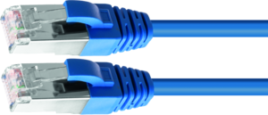 Cabo patch RJ45 S/FTP Cat6 azul, 2 m
