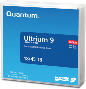 Quantum LTO-9 Ultrium Tape WORM Labelled