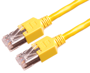 Câble patch RJ45 S/UTP Cat5e 1 m jaune