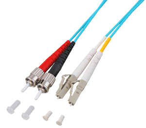 Kabel światłow. dupleks LC-ST 1m 50/125