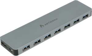 Hub USB-C 3.0 ARTICONA 7 ports, argent