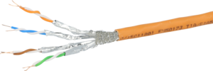 Datenkabel Cat7 massiv S/FTP 250 m or.