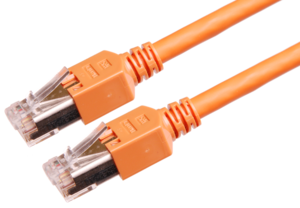 Patch Cable RJ45 S/FTP Cat5e 0.5m Orange