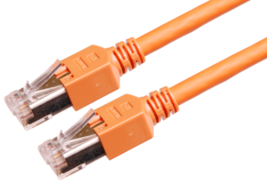 Câble patch RJ45 S/FTP Cat5e 2 m orange