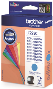 Brother LC-223C tintapatron, cián