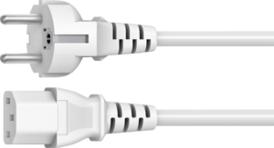 Power Cable Local/m - C13/f 5.0m White