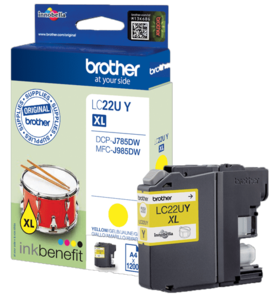 Encre Brother LC-22UY, jaune