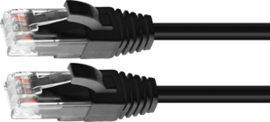 Patch Cable RJ45 U/UTP Cat6 0.3m Black