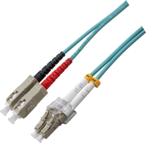Câble patch FO duplex LC-SC 1 m, 50/125µ
