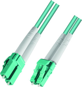 LINDY FO Duplex Patch Cable LC-LC OM3 Turquoise
