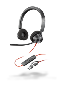 Micro-casque Poly Blackwire 3320 USB-C/A