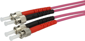 FO Duplex Patch Cable ST-ST 50µ 1m