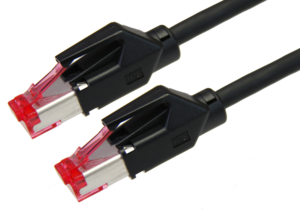 Câble patch RJ45 S/FTP Cat6 2 m noir