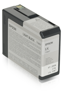 Epson T580700 Tinte hellschwarz